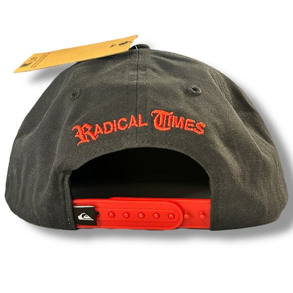 Quiksilver Radical Embroidered Snapback Baseball Cap Hat Big Boys Youth Sz 55cm - Picture 3 of 6